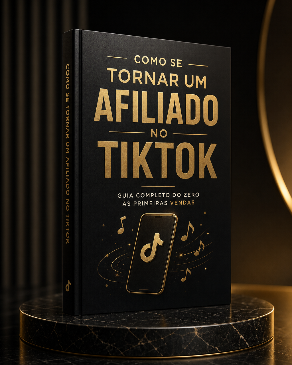 Mockup 3D do e-book bônus Como Se Tornar um Afiliado no TikTok